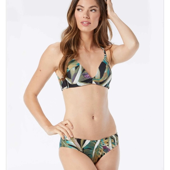 Vince Camuto Tropical Molded Print Bikini Set size medium NEW NWT